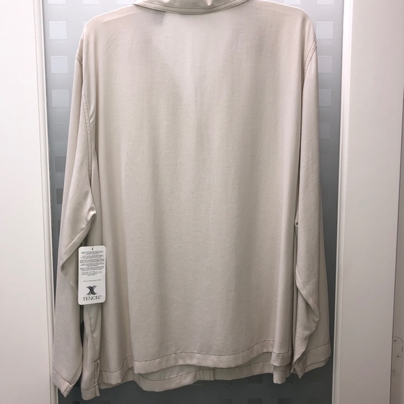 π2xHPπ KAREN SCOTT II Tencel/Lyocell Soft Shirt Jacket w/ Pockets Beige 2X NWT! - Picture 6 of 13